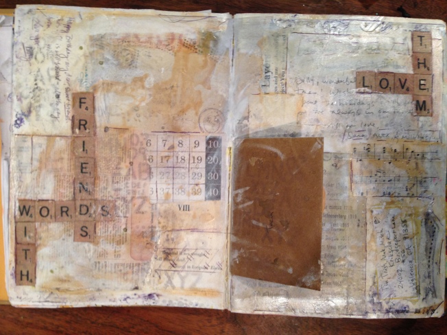 Words With Friends DLP Art Journal Page